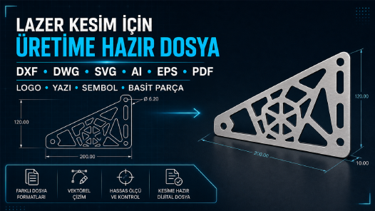 Lazer Kesim & CNC İçin 3B Model